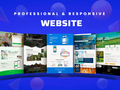 I will design and develop Professional, Modern and Responsive Website